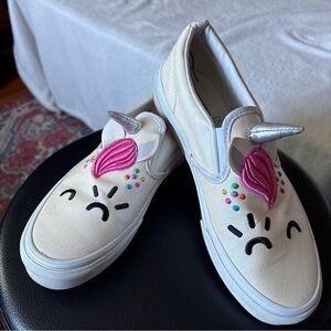 Vans for youth  Unicorn Sneakers - White and Pink, size 37EUR /5.5 (women7)